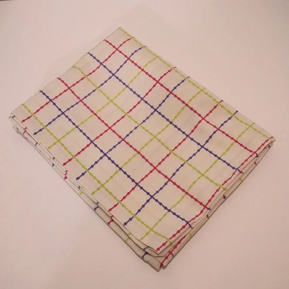 JCP Home Pillowcase Standard Stripe Purple Pink Green White Cotton Blend 31x20